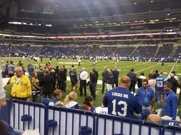 Lucas Oil Stadium, section: 110, row: 3, seat: 15