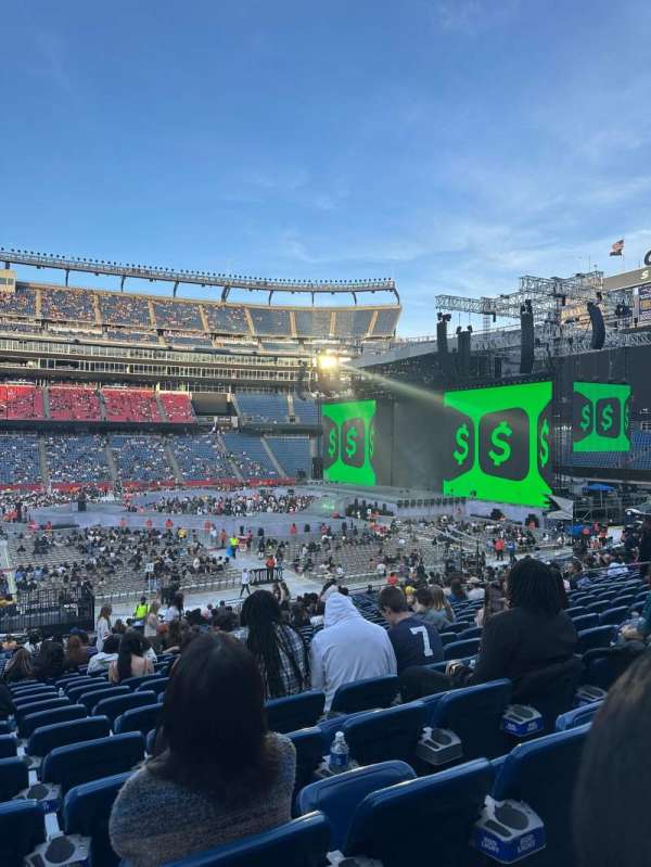 Gillette Stadium, section: 131, row: 30, seat: 21