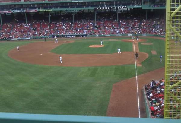 Fenway Park, section: Green Monster 1, row: 3, seat: 3