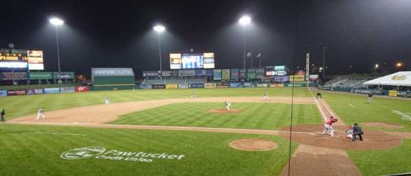 McCoy Stadium, section: 9, row: F, seat: 1