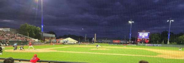 Campanelli Stadium, section: 106, row: G, seat: 19