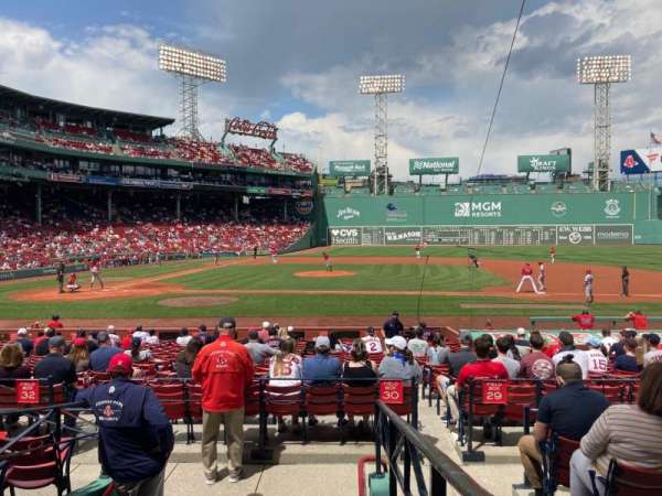 Fenway Park, section: Loge Box 116, row: FF, seat: 1