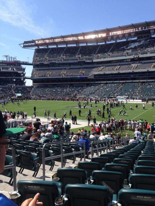 Lincoln Financial Field, section: 123, row: 23, seat: 22