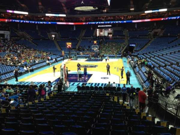 Spectrum Center, section: 109, row: O, seat: 6