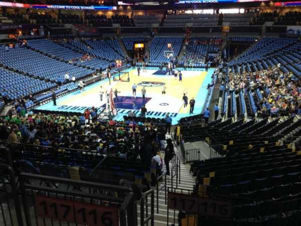 Spectrum Center, section: 117, row: W, seat: 59