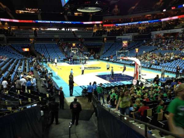 Spectrum Center, section: 102, row: N, seat: 4