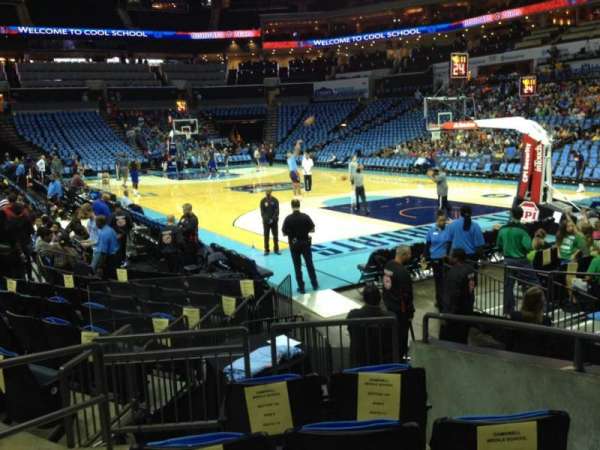 Spectrum Center, section: 102, row: I, seat: 3
