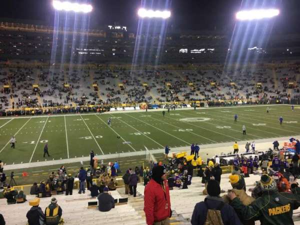 Lambeau Field, section: 125, row: 29, seat: 1
