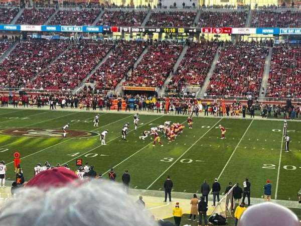 Levi's Stadium, section: 111, row: 30, seat: 20