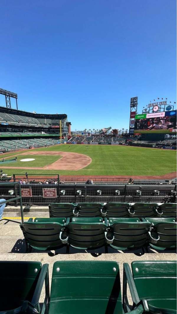 Oracle Park, section: 205, row: D, seat: 15