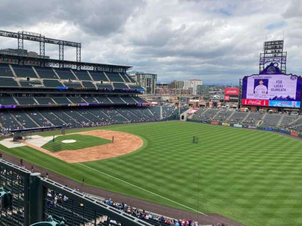 Coors Field, section: L315, row: 1, seat: 7