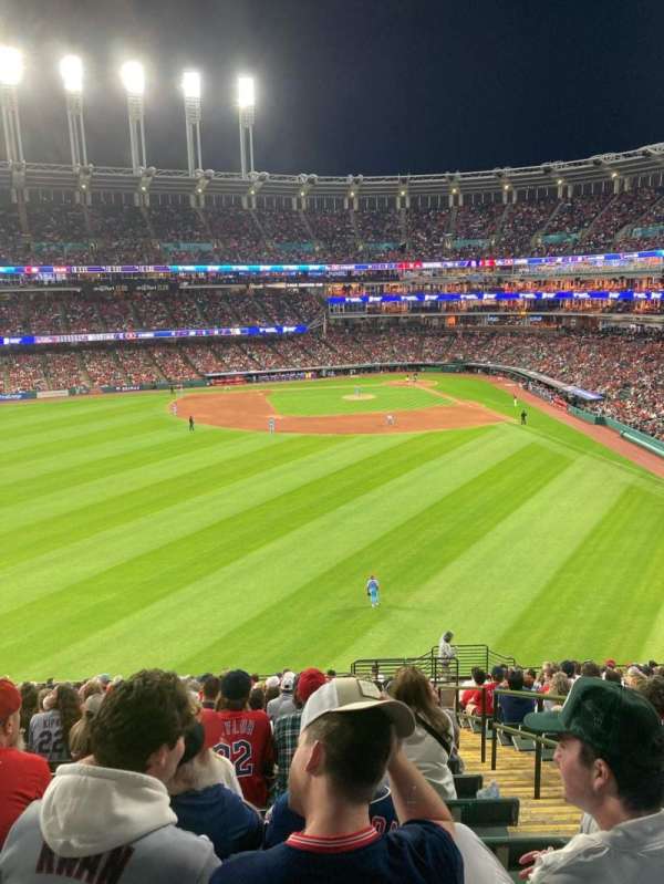 Progressive Field, section: 182, row: Y, seat: 3