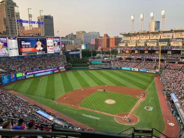 Progressive Field, section: 556, row: K, seat: 21