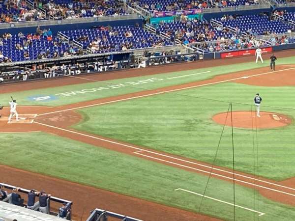 LoanDepot Park, section: 206, row: 1, seat: 1