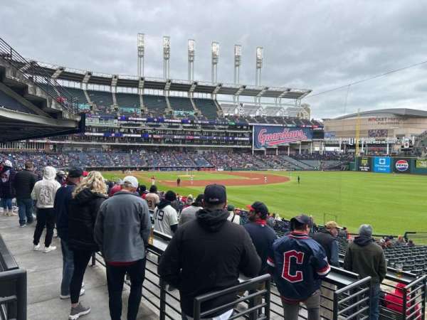 Progressive Field, section: 125, row: SRO