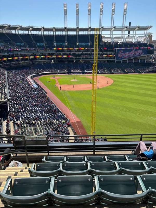 Progressive Field, section: 416, row: E, seat: 7