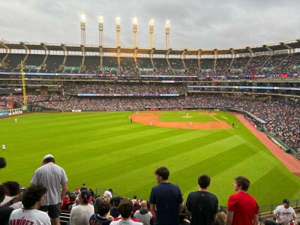 Progressive Field, section: 181, row: Y, seat: 6