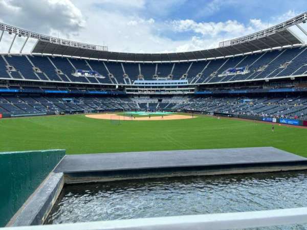 Kauffman Stadium, section: 201, row: A, seat: 1