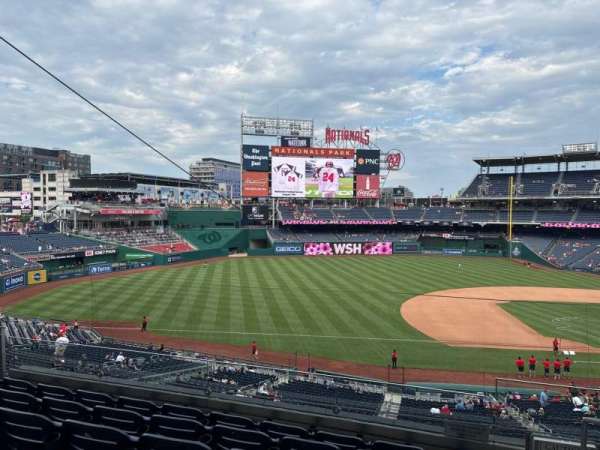 Nationals Park, section: 206, row: F, seat: 1