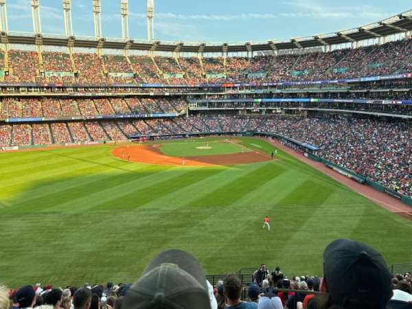 Progressive Field, section: 182, row: Y, seat: 3