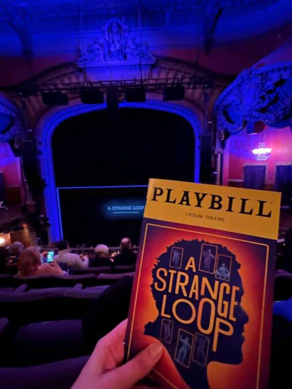 Lyceum Theatre, Broadway, section: Mezzanine C, row: E, seat: 102