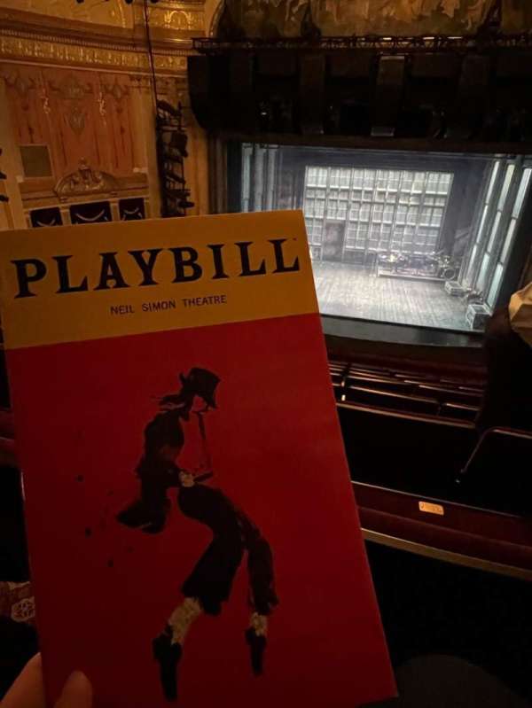 Neil Simon Theatre, section: Front Mezzanine C, row: J, seat: 111
