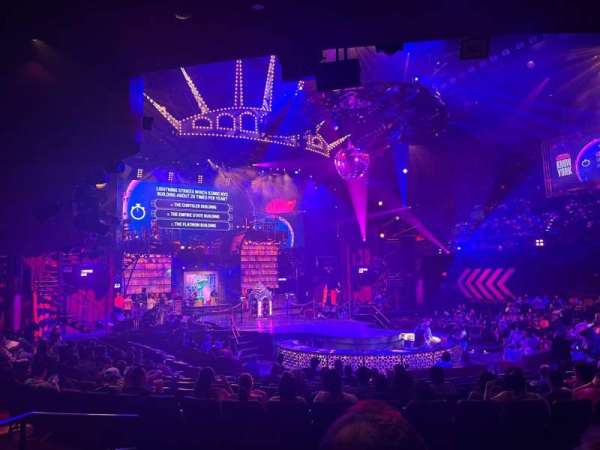 New York-New York Theater, section: 202, row: M, seat: 9