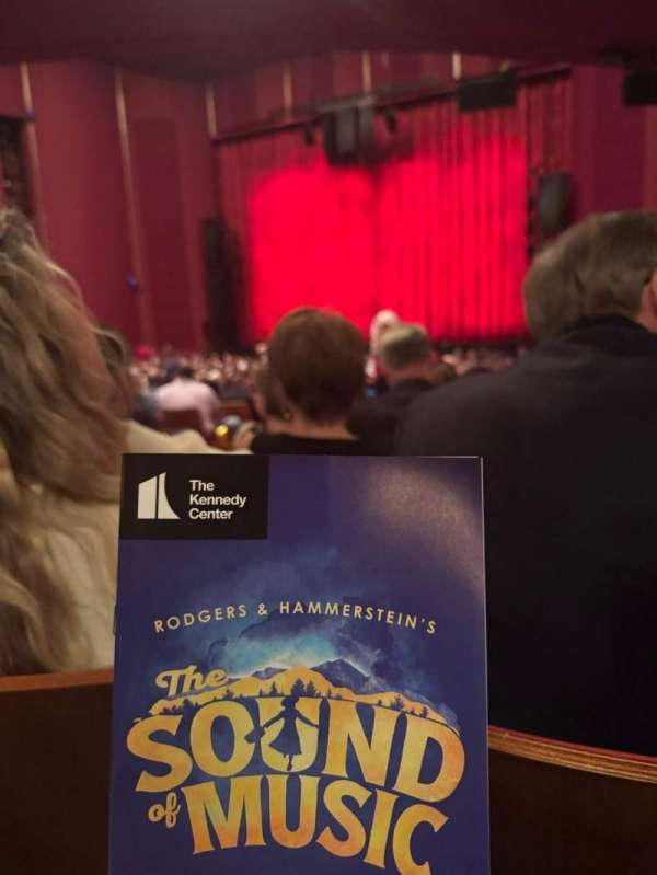 The Kennedy Center Opera House, section: Orchestra R, row: EE, seat: 6
