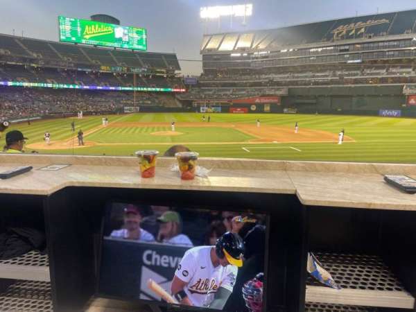 Oakland Coliseum, section: 113, row: 1, seat: 7