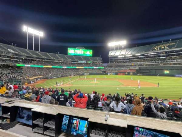 Oakland Coliseum, section: 113, row: 2, seat: 4