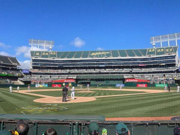 Oakland Coliseum, section: DL, row: 4, seat: 14
