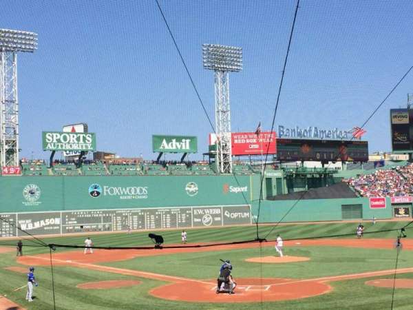 Fenway Park, section: Loge Box 129, row: Kk, seat: 3