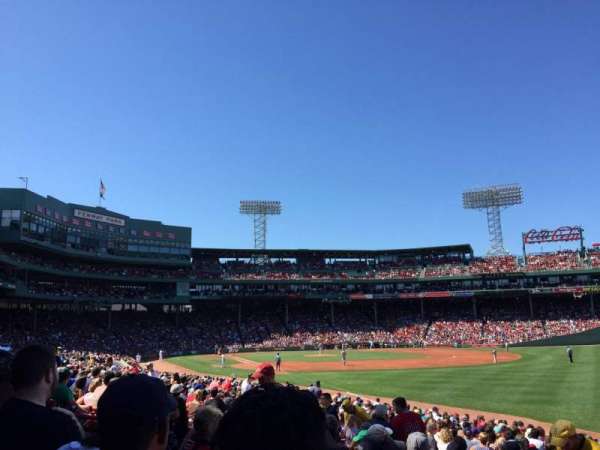 Fenway Park, section: Right field box 94, row: NN, seat: 09