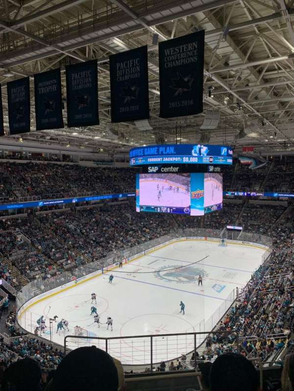 SAP Center, section: 206, row: 10, seat: 9