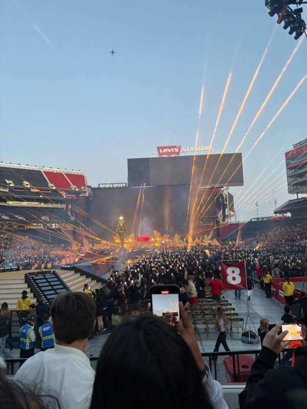 Levi's Stadium, section: 102, row: 5, seat: 16