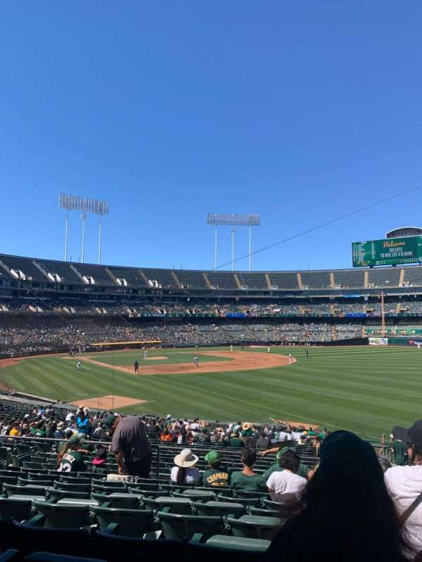 Oakland Coliseum, section: 104, row: 28, seat: 1