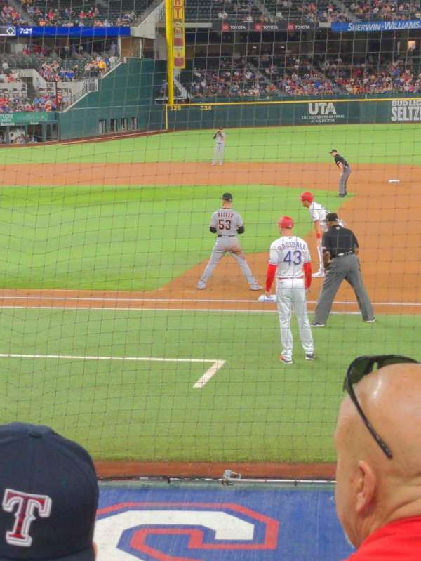 Globe Life Field, section: 19, row: 5, seat: 18