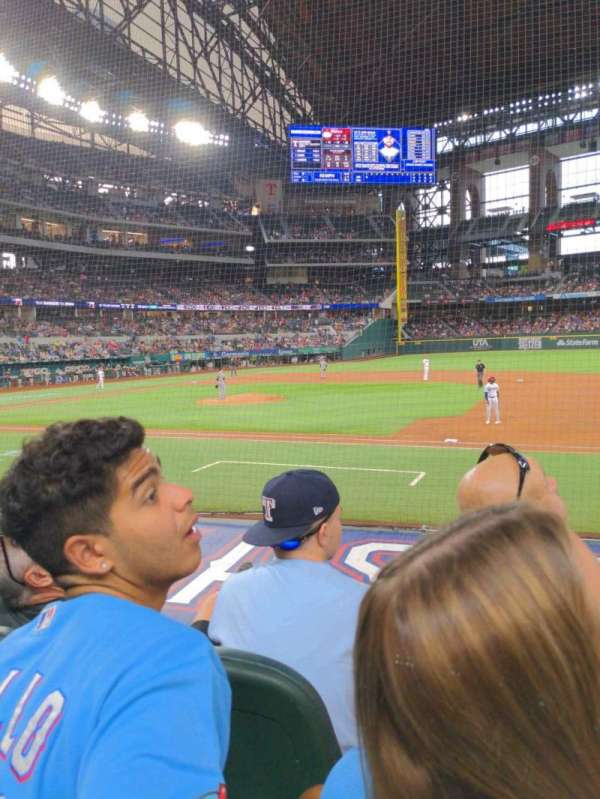 Globe Life Field, section: 19, row: 5, seat: 18
