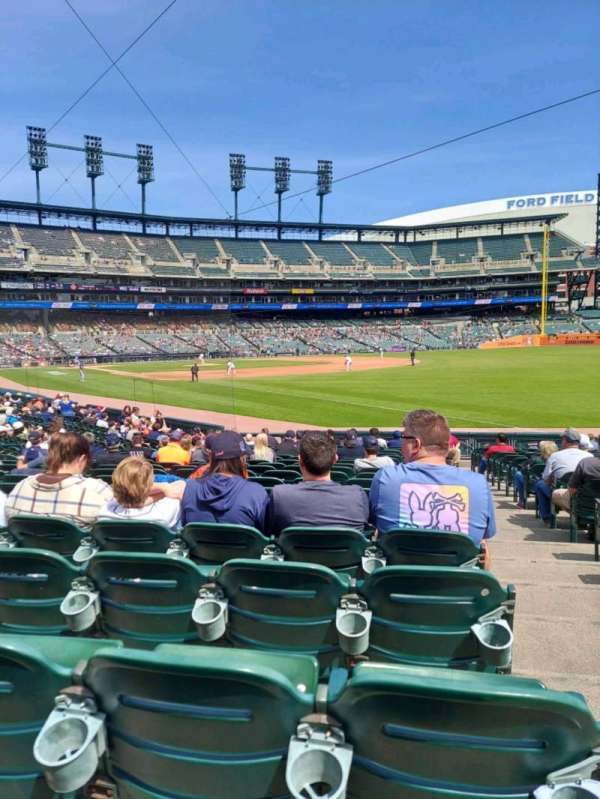Comerica Park, section: 114, row: 21, seat: 1