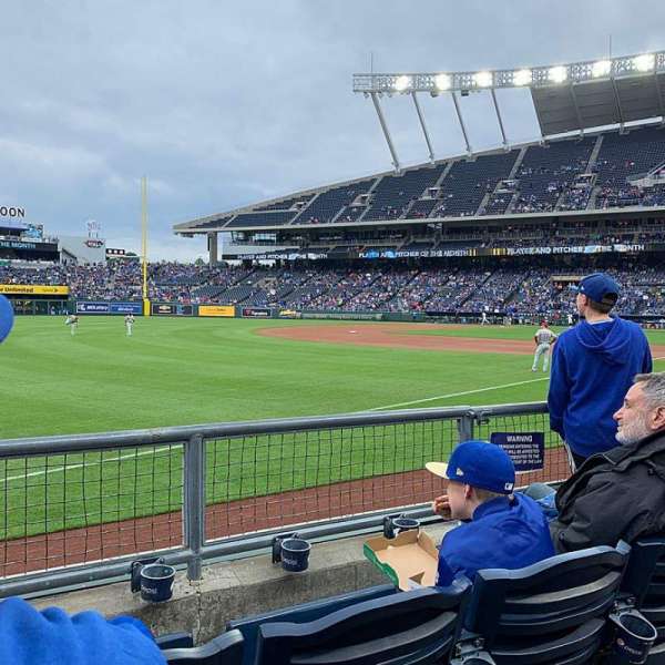 Kauffman Stadium, section: 112, row: E, seat: 7