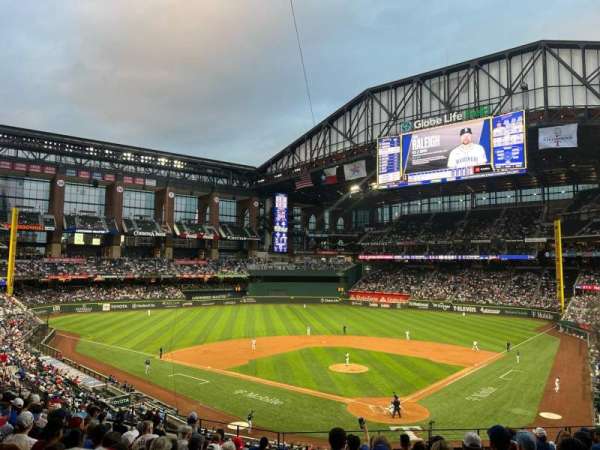 Globe Life Field, section: 113, row: 12, seat: 2