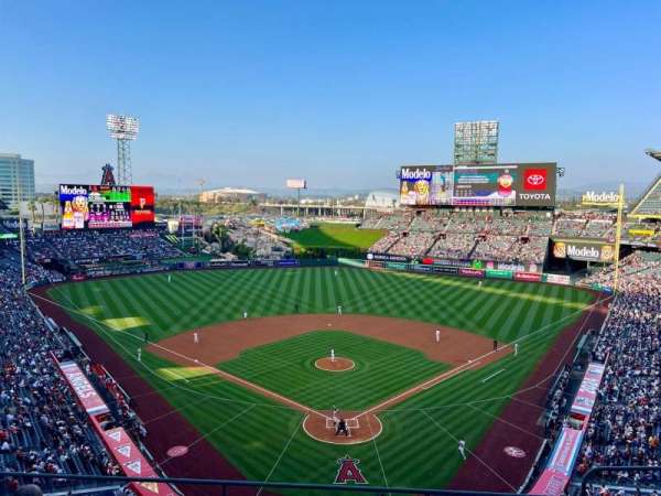 Angel Stadium, section: 418, row: F, seat: 9