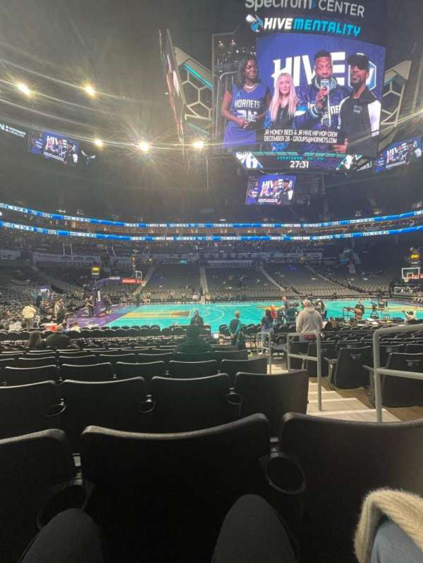Spectrum Center, section: 106, row: I, seat: 2