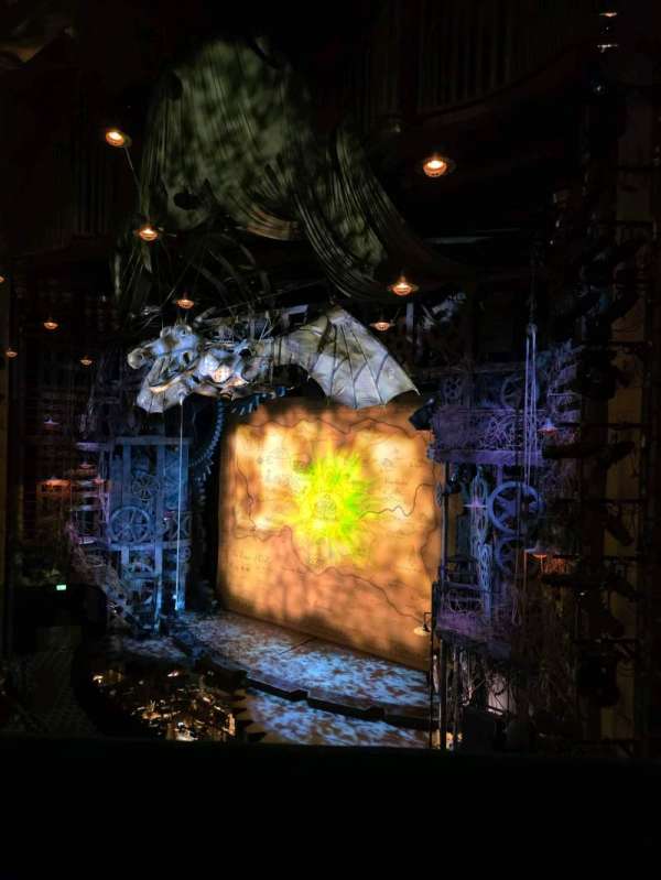 Apollo Victoria Theatre, section: Dress Circle, row: A, seat: 4