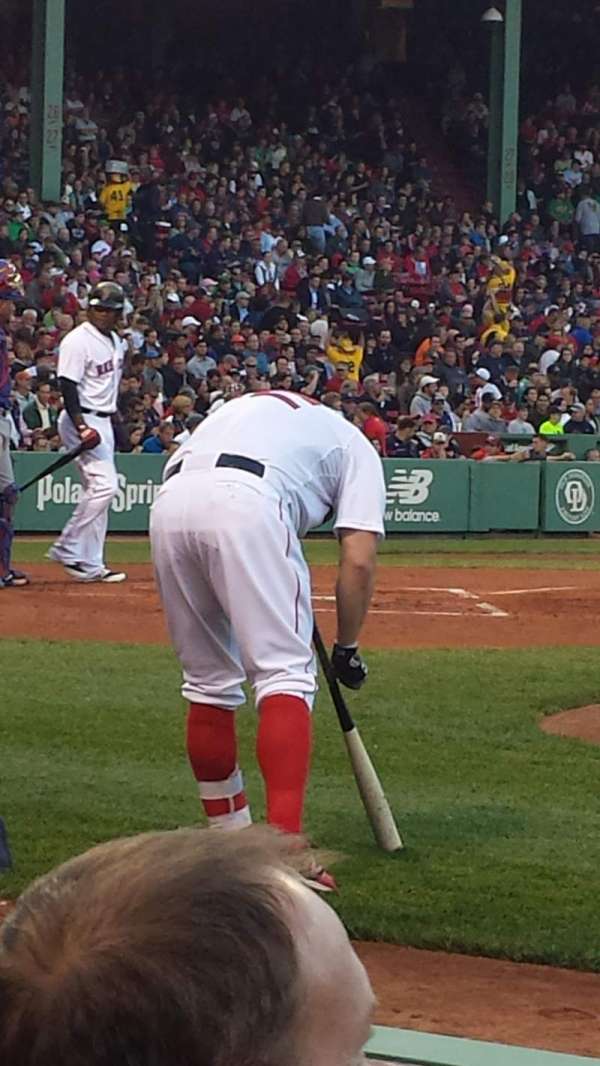 Fenway Park, section: Field Box 31, row: A, seat: 2