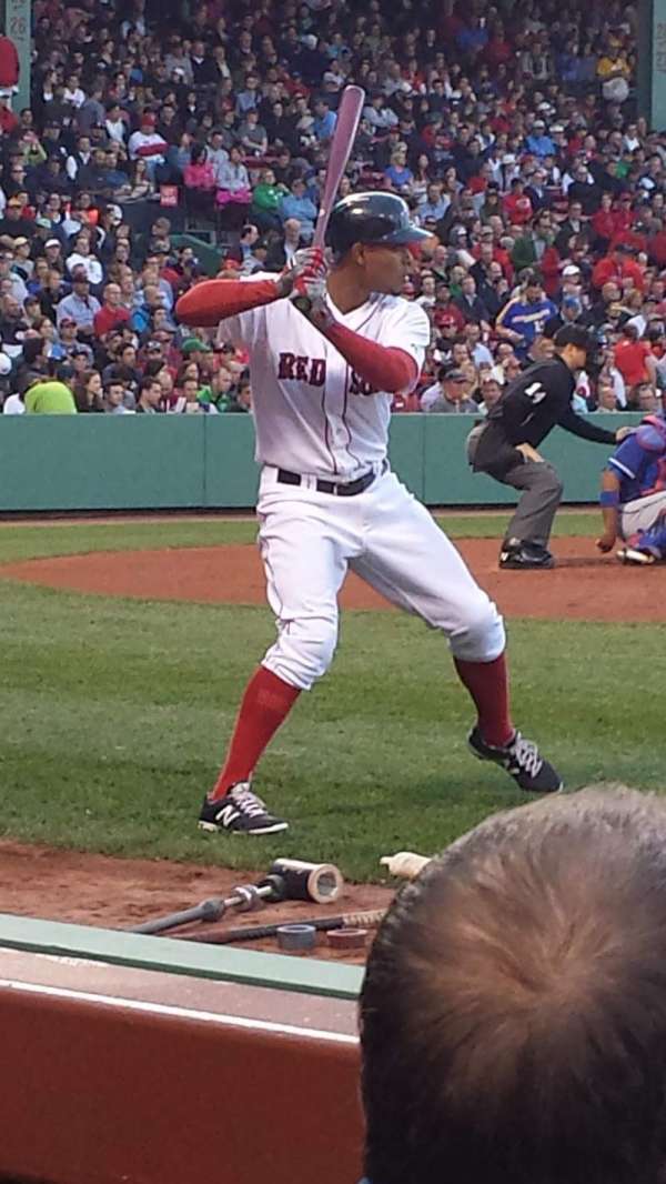 Fenway Park, section: Field Box 31, row: A, seat: 2