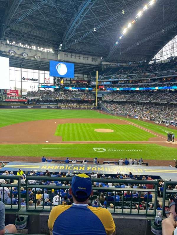 American Family Field, section: 224, row: 3, seat: 10