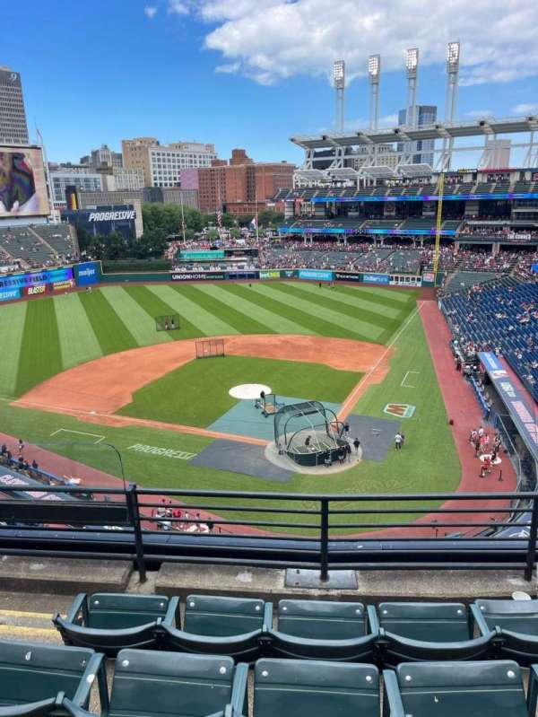 Progressive Field, section: 456, row: D, seat: 18