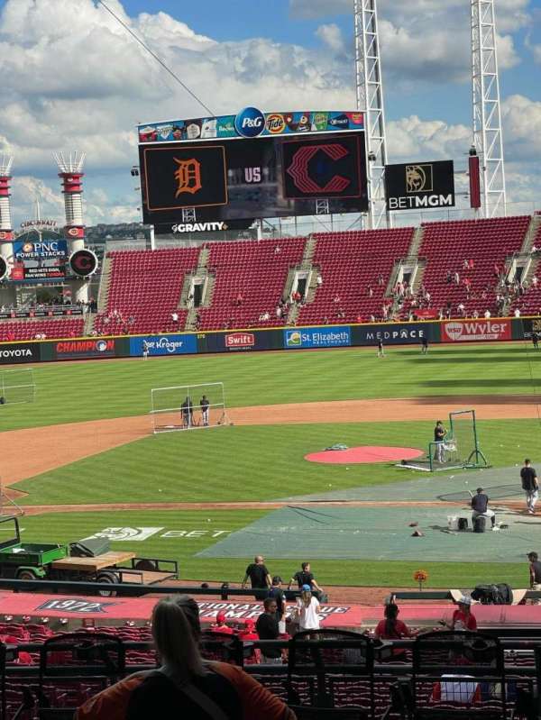 Great American Ball Park, section: 419, row: F, seat: 11