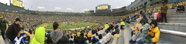 Lambeau Field, section: 114, row: 43, seat: 11
